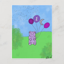 Gummibär 1. Plakat Postkarte