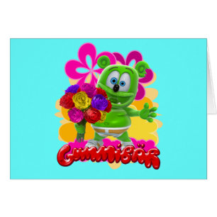 Gummibär Blumenkarte