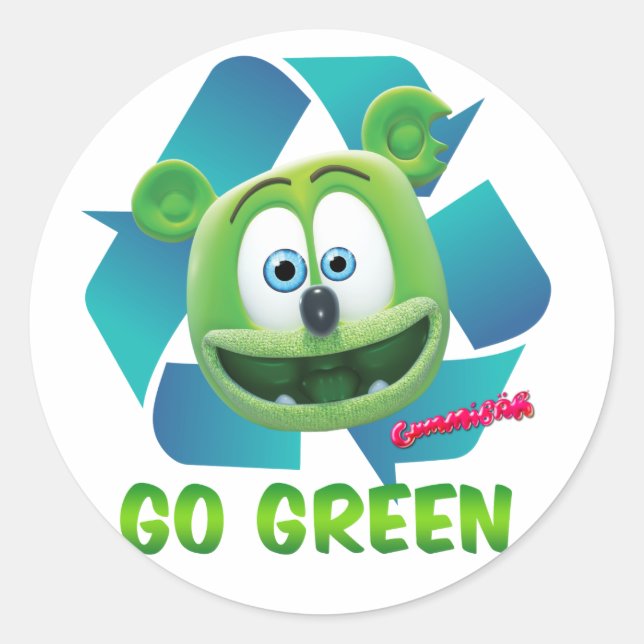 Gummibär (der Gummibär) Runder Aufkleber (Vorderseite)
