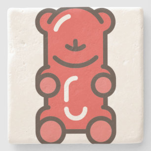 Gummibär Steinuntersetzer