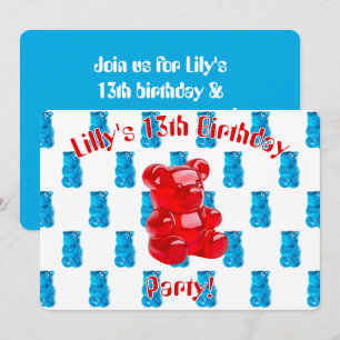 Gummibärchen  einladung