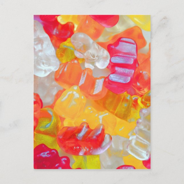 Gummibärchen Postkarte (Vorderseite)