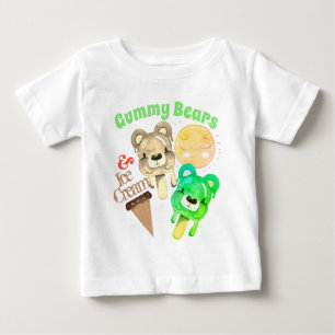 Gummibärchen Sonnenschein & Eiscreme Glücklicher S Baby T-shirt