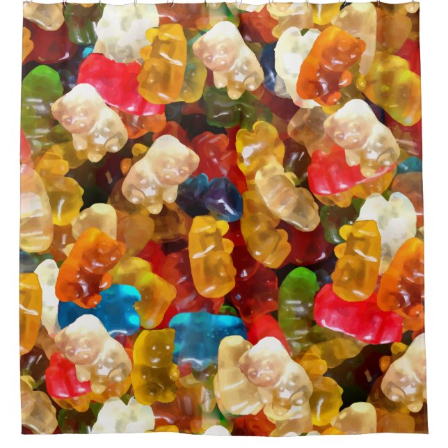 Gummibären Duschvorhang (Vorderseite)