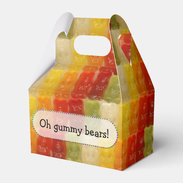 Gummibären - Günstige Box Geschenkschachtel (Vorderseite)