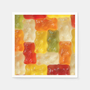Gummibären Papierservietten