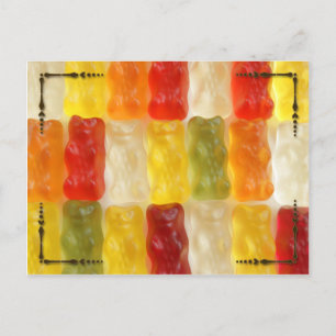 Gummibären Postkarte