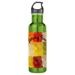 Gummibären - Wasserflasche Edelstahlflasche