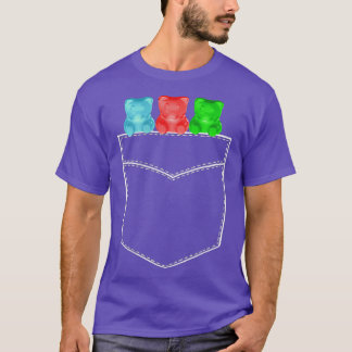 Gummibärentasche-Shirt Drei Kawaii-Bären in meiner T-Shirt