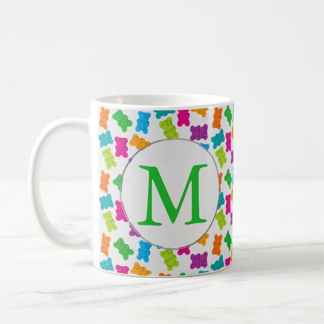 Gummibärmuster Kaffeetasse (Links)