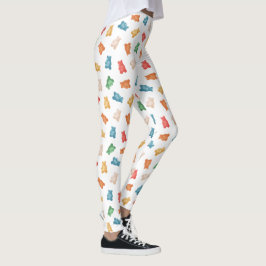 Gummibärmuster Leggings