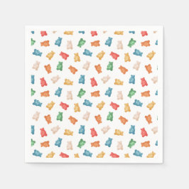 Gummibärmuster Serviette