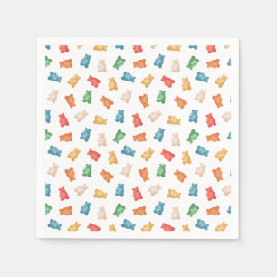 Gummibärmuster Serviette