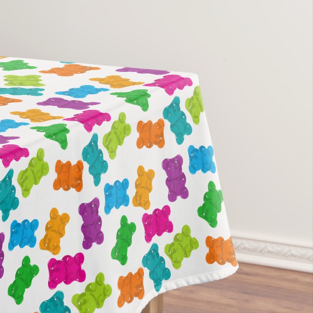 Gummibärmuster Tischdecke (Beispiel)
