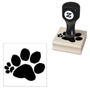 GummiBriefmarke - Polydactyl Pawprint 2 (rght) Gummistempel