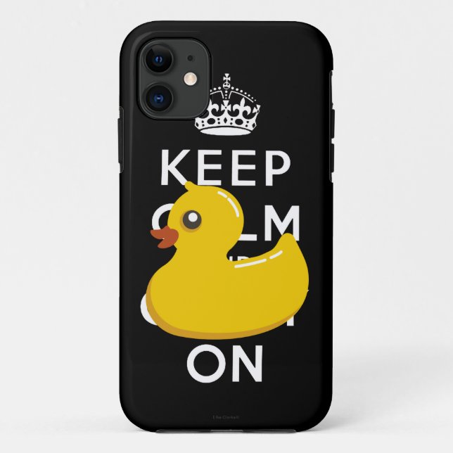 GummiDuckie behalten Ruhe und machen iPhone 5 Fall Case-Mate iPhone Hülle (Rückseite)
