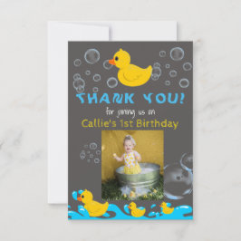 GummiDuckie Geburtstag danken Ihnen zu kardieren Dankeskarte