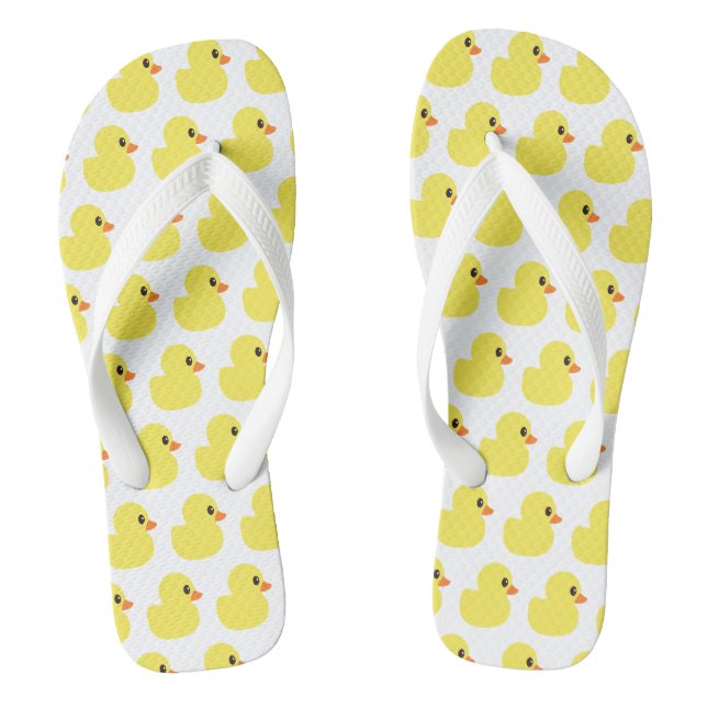 "Gummiducky" drehen Reinfälle um Flip Flops (Fußbett)