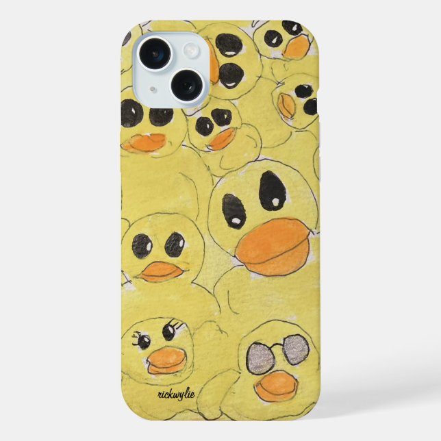 Gummientchen iPhone 15 Plus Hülle (Rückseite)