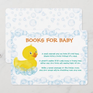 Gummiente Buch für Baby-Karte Dankeskarte