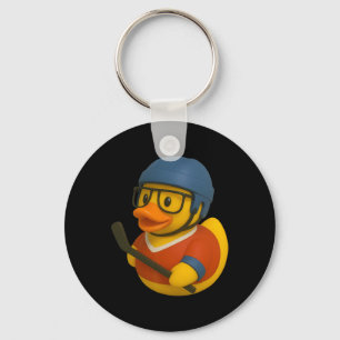 Gummiente Eis-Hockey-Spieler Ducky Duckie Männer F Schlüsselanhänger