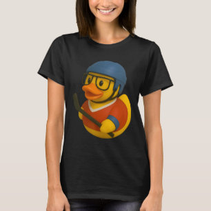 Gummiente Eis-Hockey-Spieler Ducky Duckie Männer F T-Shirt