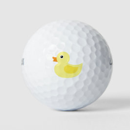 Gummiente Golfball