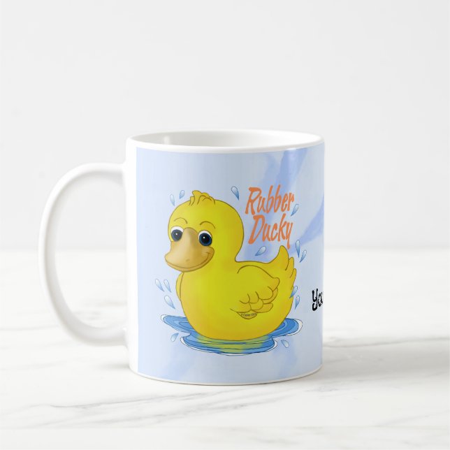 Gummiente  kaffeetasse (Links)