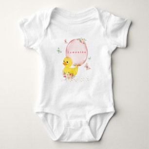 Gummiente Mädchen Erstes Geburtstags-T-Shirt  Baby Strampler