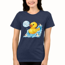 Gummiente mit Sprechblase 40 Bingo-Shirt