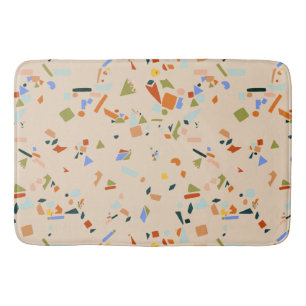 Gummiente Moderne Terrazzo Badematte
