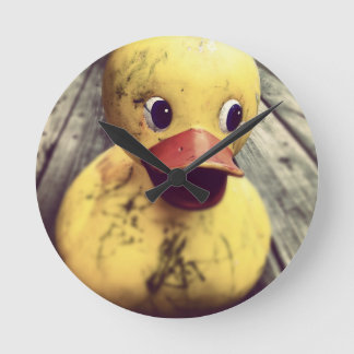 Gummiente Runde Wanduhr