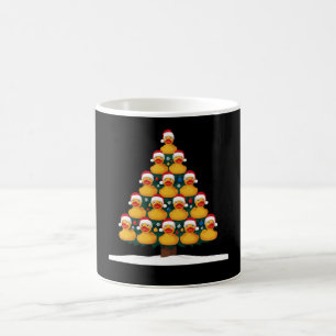 Gummiente Santa Hut Weihnachtsbaum Xmas Ferien Kaffeetasse