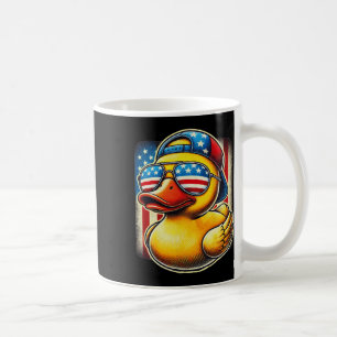 Gummiente Shirt USA Flagge Geschenk Lustige Ente C Kaffeetasse