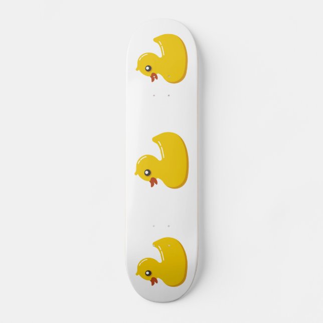 Gummiente Skateboard (Vorderseite)