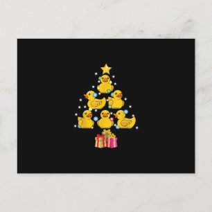 Gummiente Weihnachtsbaum Duckie Quack Weihnachten Einladungspostkarte