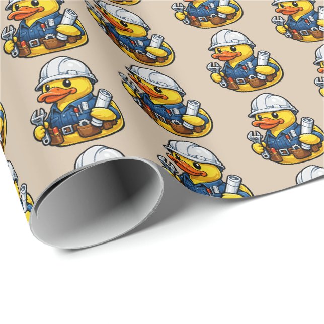 Gummientechniker Geschenkpapier (Rolleneckpunkt)
