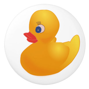 Gummienten-Ducky gelber Fach-Kabinett-Griff-Zug Keramikknauf