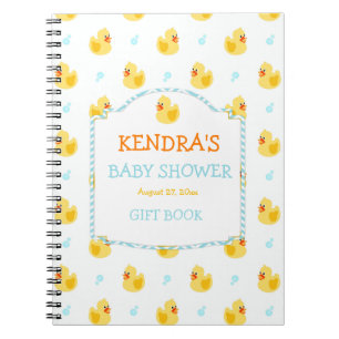 Gummienten-Ducky Geschlechts-Person-Babyparty Notizblock