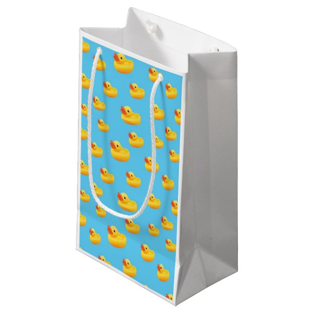 Gummienten-Geschenk-Taschen Kleine Geschenktüte (Vorderseite Schrägansicht)