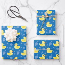 Gummienten Geschenkpapier Set