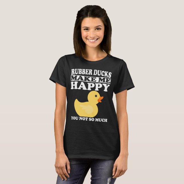 Gummienten machen mich glücklich zum Funny Funny A T-Shirt (Vorne ganz)