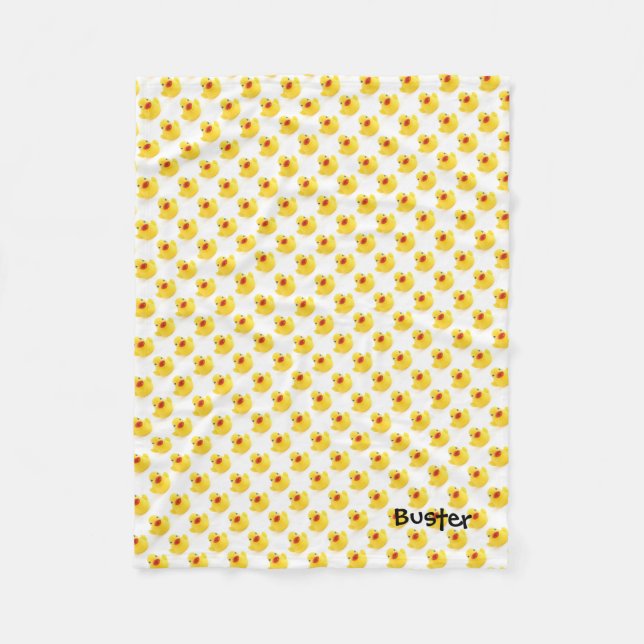 Gummienten-multi Ente mit Namen Fleecedecke (Vorderseite)