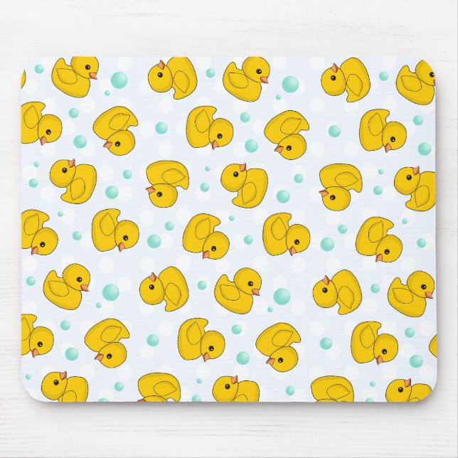 Gummienten-Muster Mousepad (Vorne)