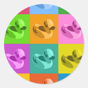 Gummienten Runder Aufkleber