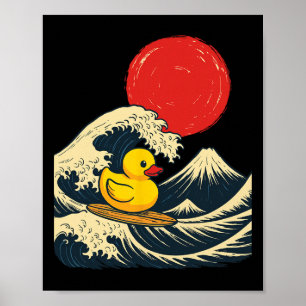 Gummienten-Surfing Japanisch _3 Poster