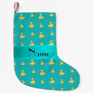 Gummientenmuster des personalisierten kleiner weihnachtsstrumpf