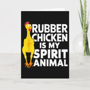 Gummihuhn ist mein Seelentier Lustig Karte