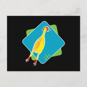 Gummihuhn Postkarte