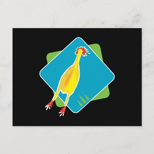 Gummihuhn Postkarte (Vorderseite)